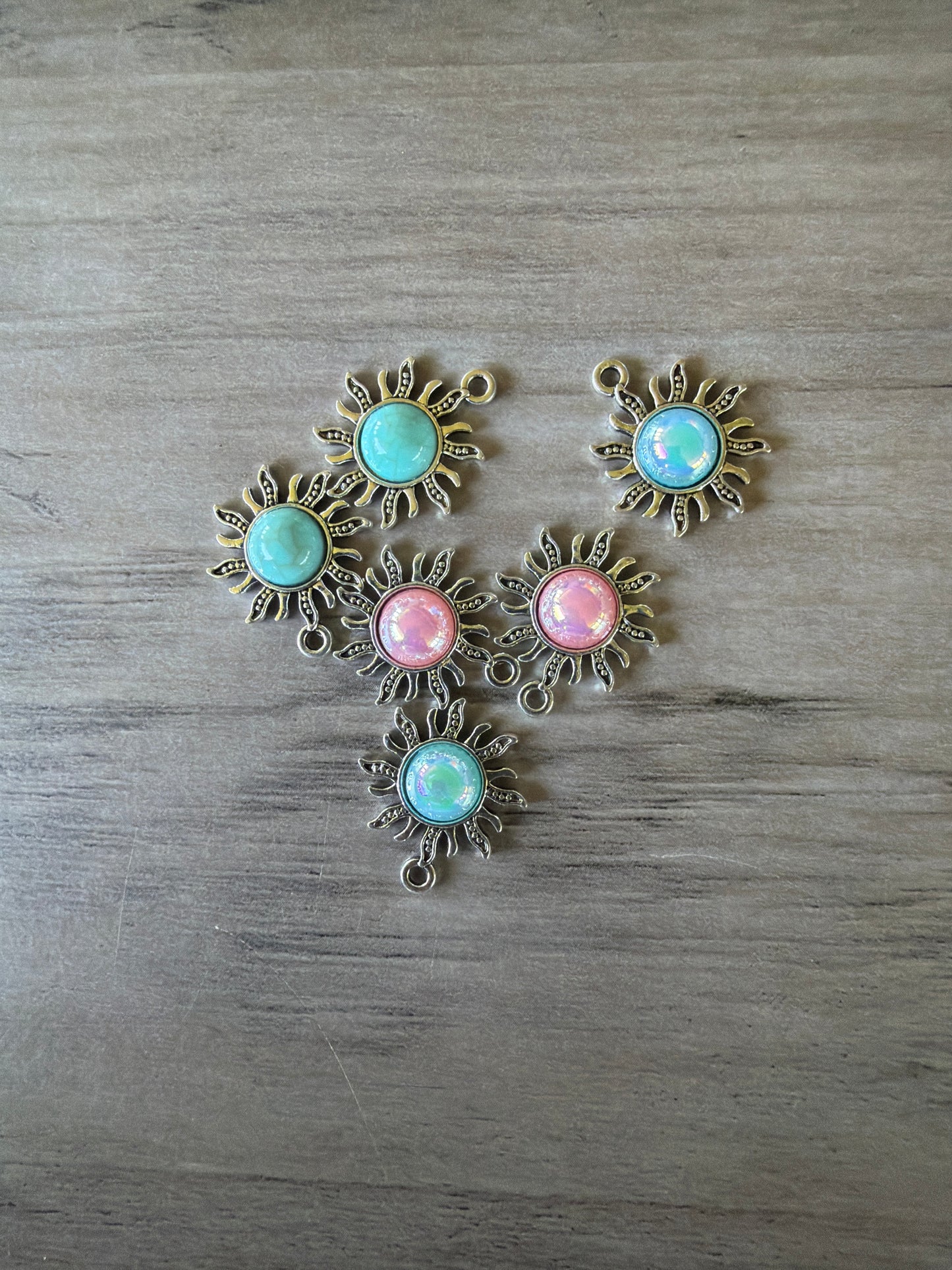 Sunburst Gem Charm Lot