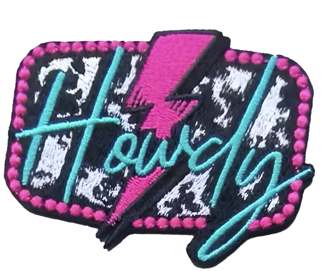Howdy Lightening Bolt Patch