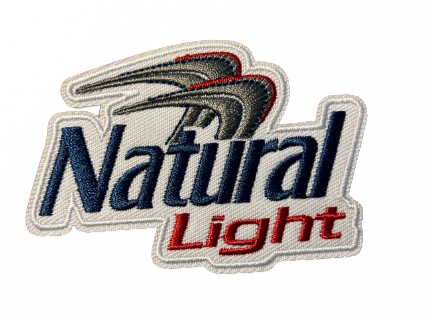 Natural Light Beer Patch Iron On Ready Brand New