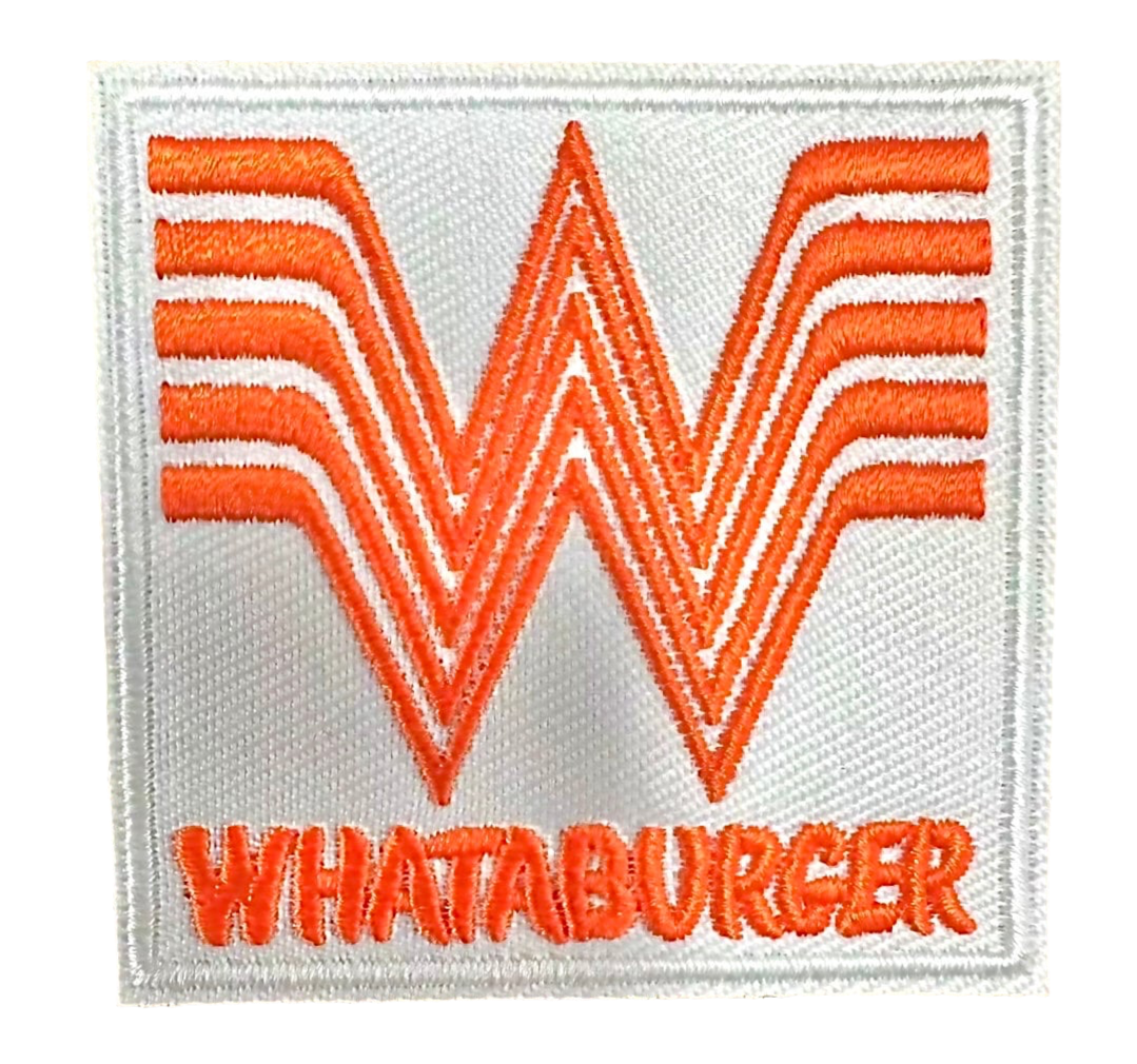 WHATABURGER Patch Iron On Ready Brand New Fast Food Drive Thru Costume Uniform Employee Novelty Halloween Christmas