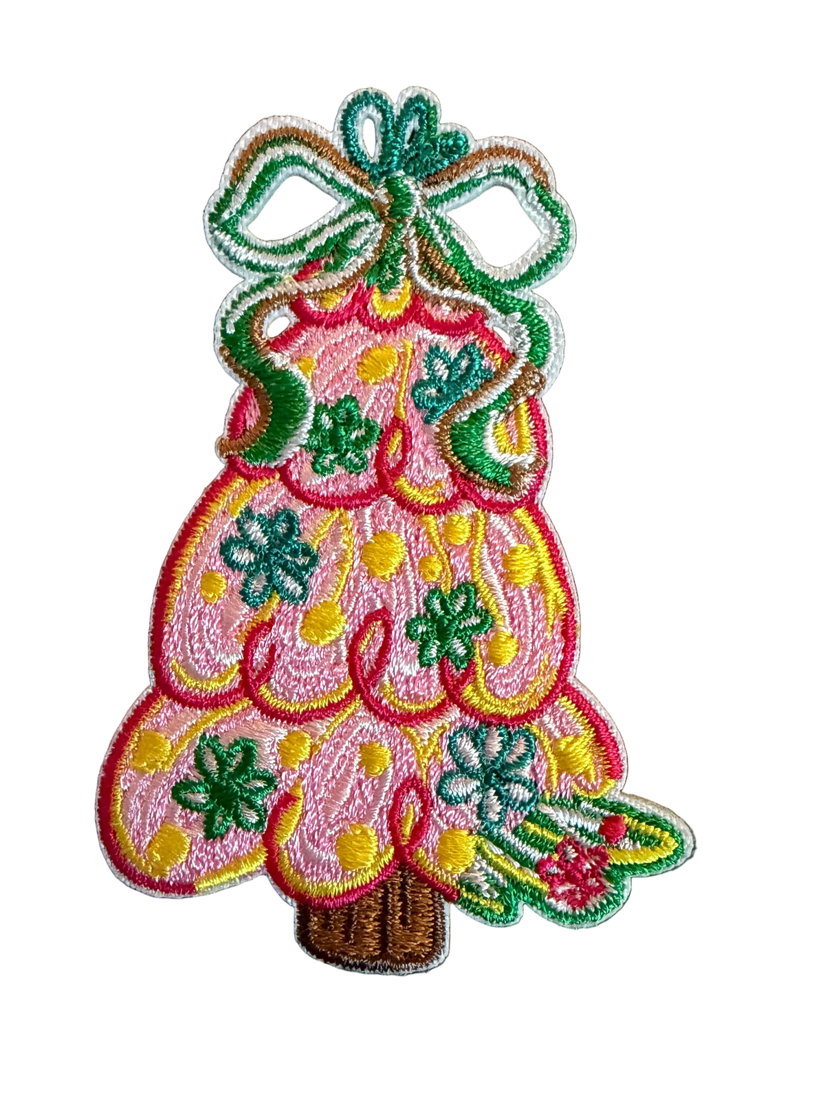 Pink Christmas Tree Patch