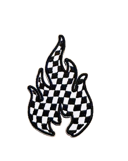 Checkered Flames Patch
