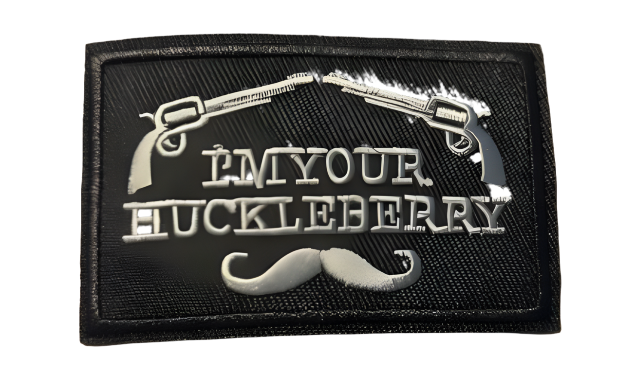I’m Your Huckleberry Iron On Ready Patch Embroidered Filler Patch Hat Bar Patch western