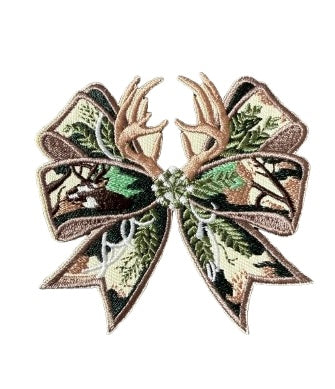 Camo Bow with Antlers Patch 10oo