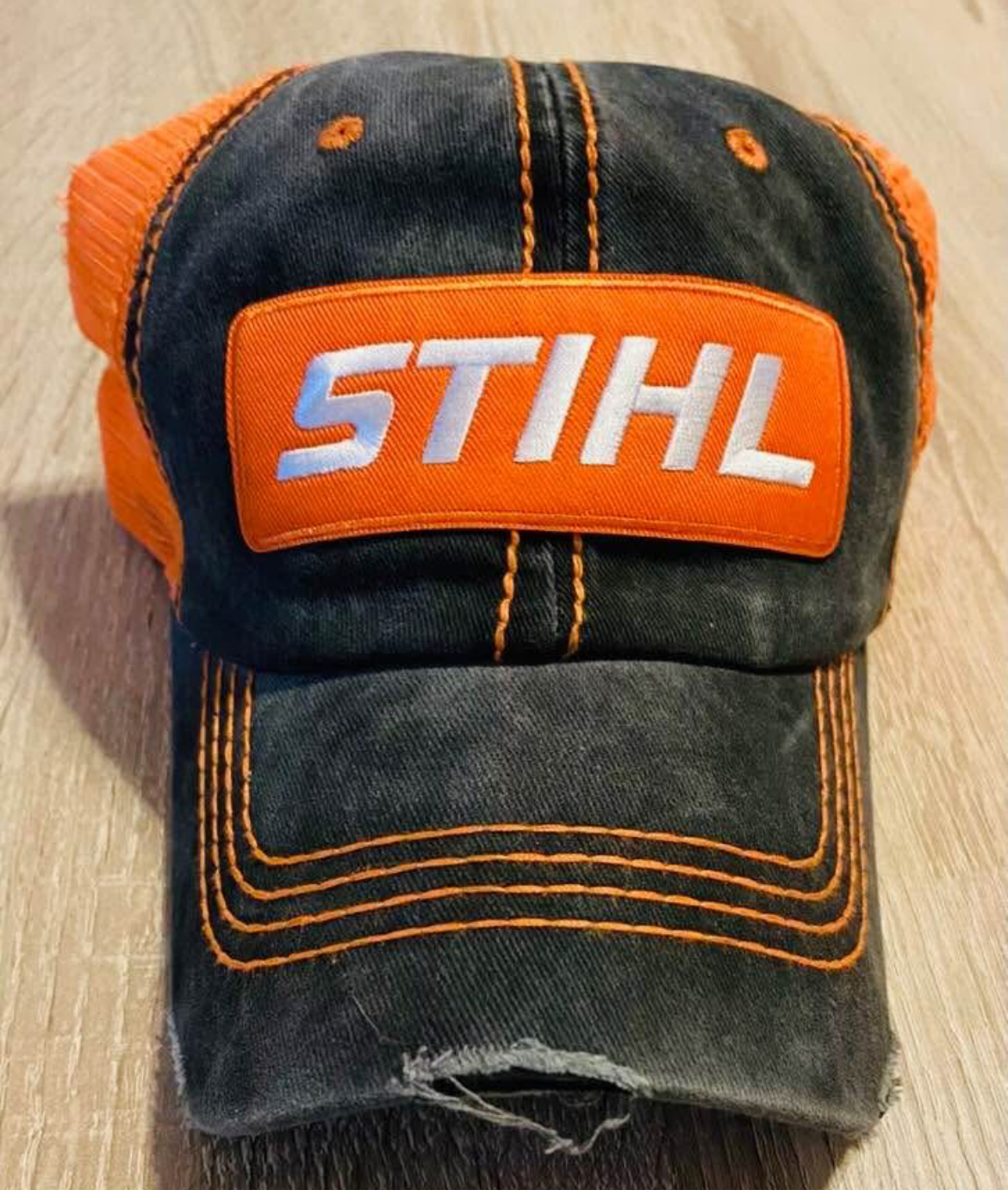 Stihl Trucker Hat Non Structured Patch Style Hat Adjustable