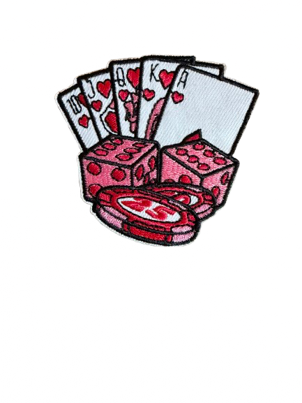 Pink Casino Cards and Dice Patch 4n