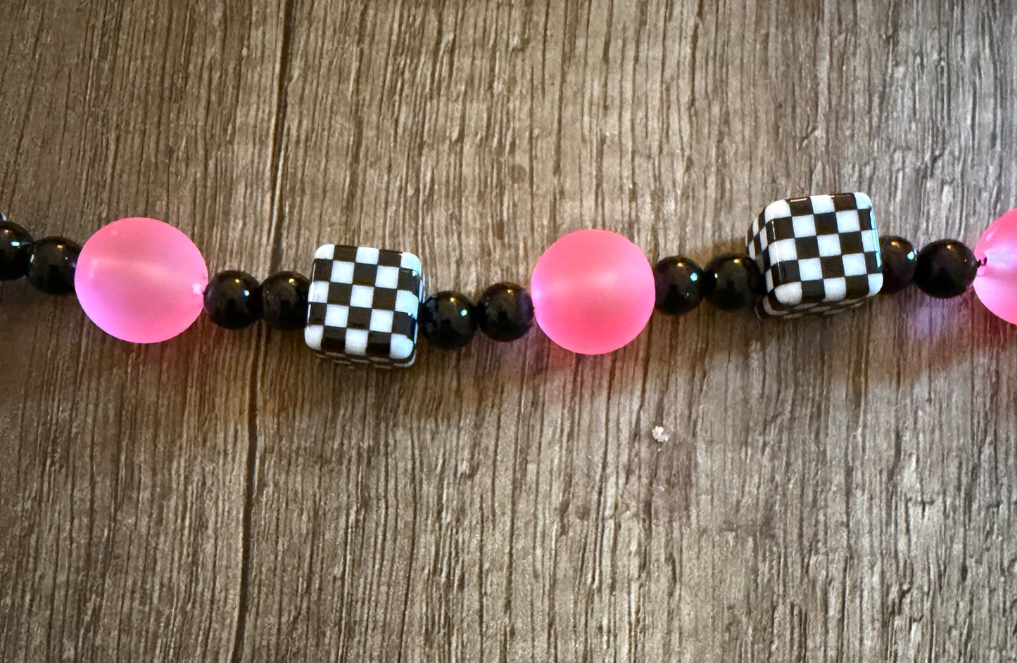 Checkered Beaded Chains