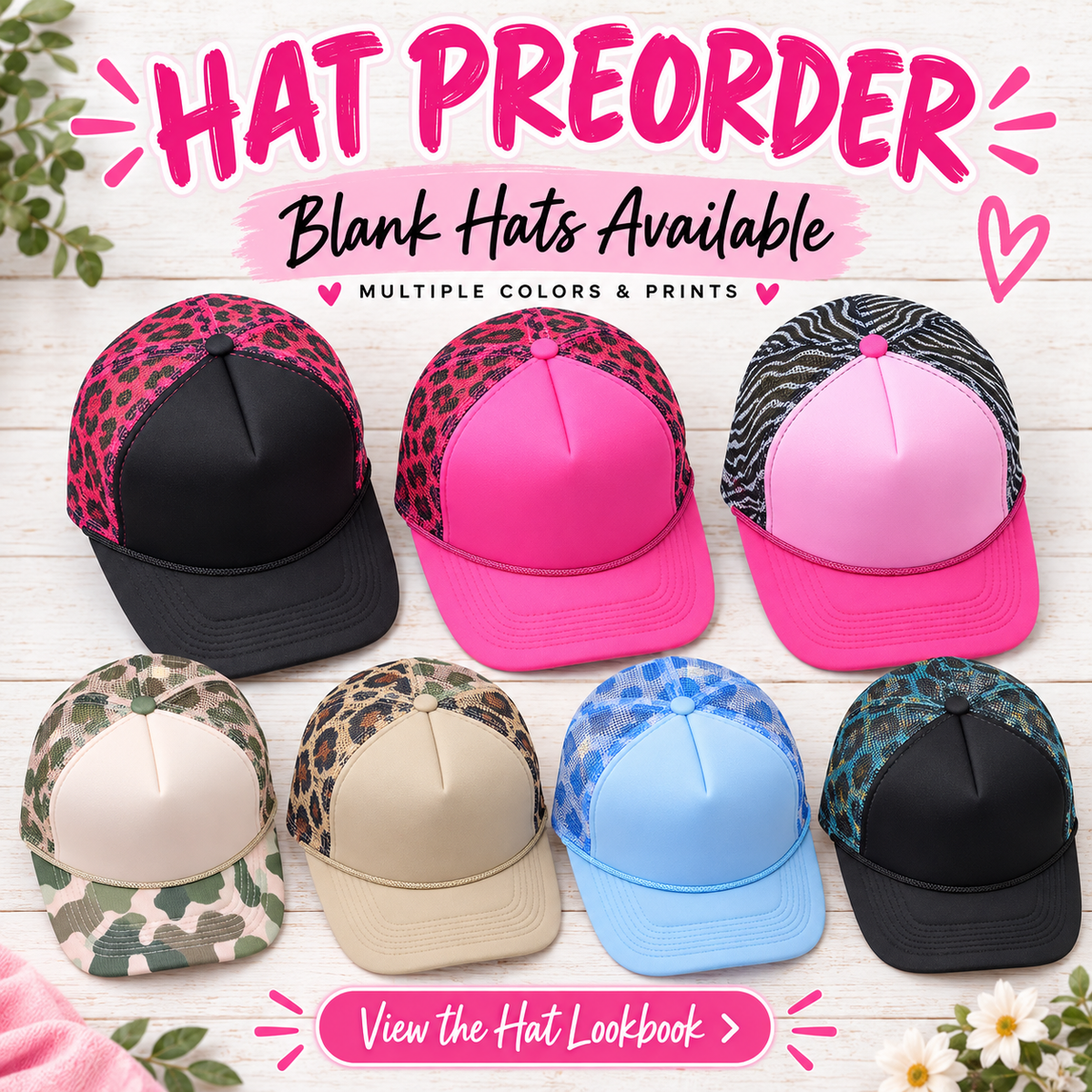 Hat Pre Order - 2 weeks