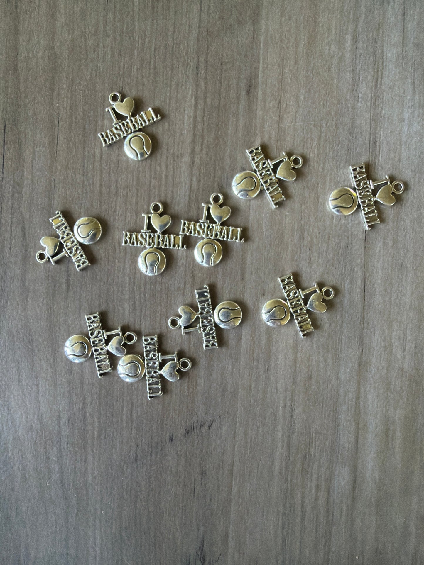 I Love Baseball Charm Lot (Copy)