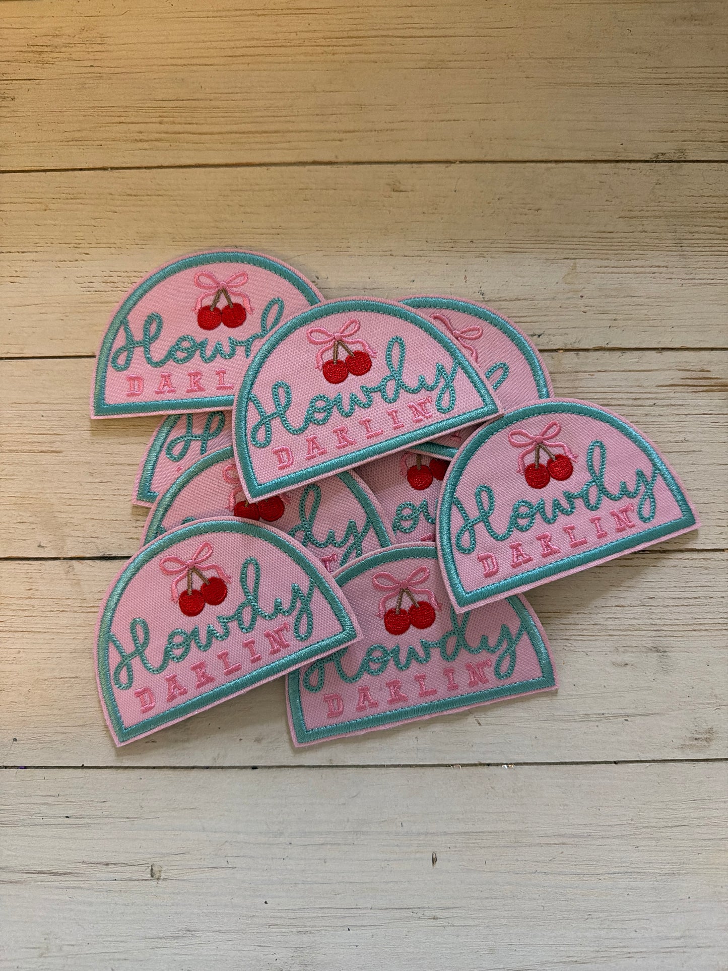 Howdy Darlin Pink cherry Patch