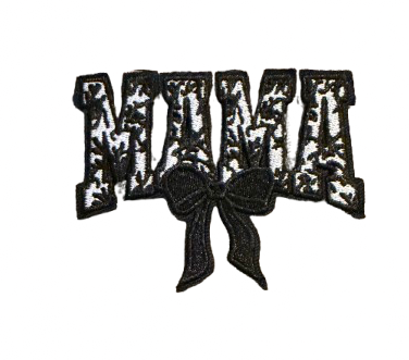 Mama Black Bow Patch 21s