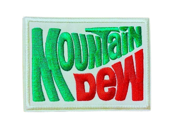 MOUNTAIN DEW Patch Iron On Ready Mt. Dew Brand New