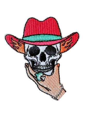 Skull Hat in Hand Patch 9k