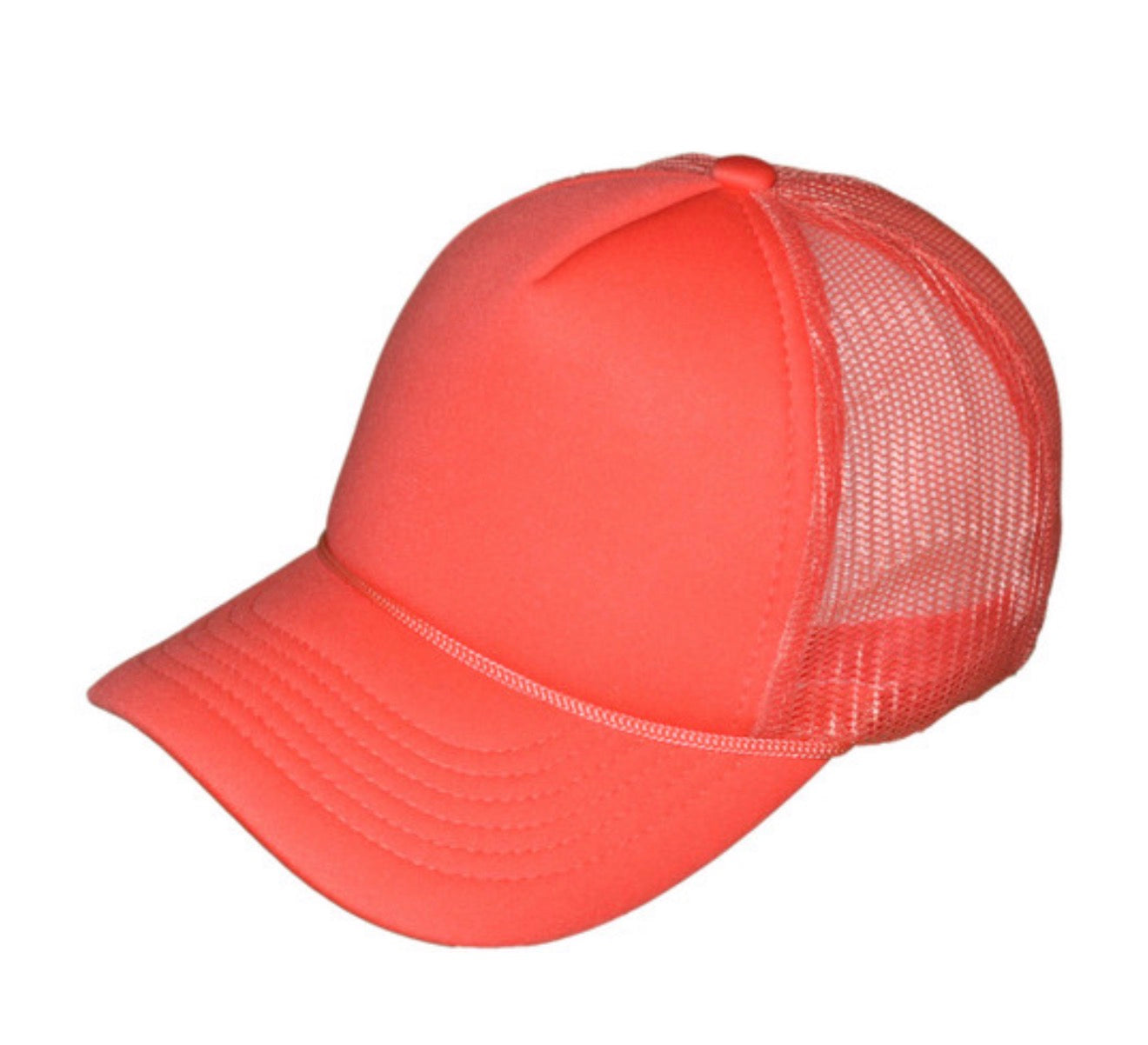 Coral Mid Profile Foam Trucker Hat