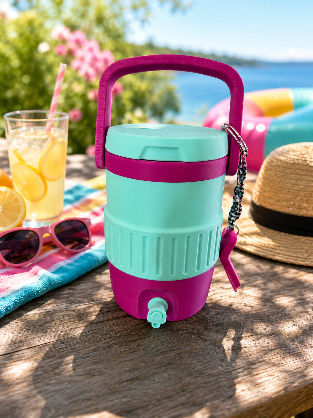 12 oz standard Cooler Koozie with attached Can Opener