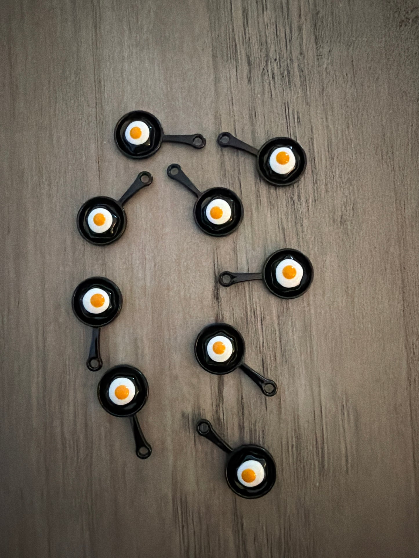 Frying Pan Eggs Charm Lot