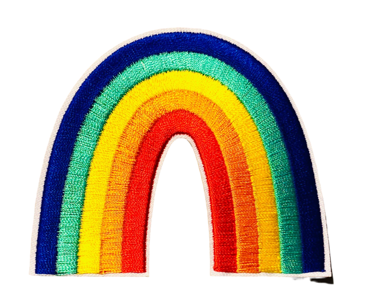RAINBOW Iron on Patch Brand New Gay Pride Love Equality LGBTQ+ Great For Hats Bags Shirts