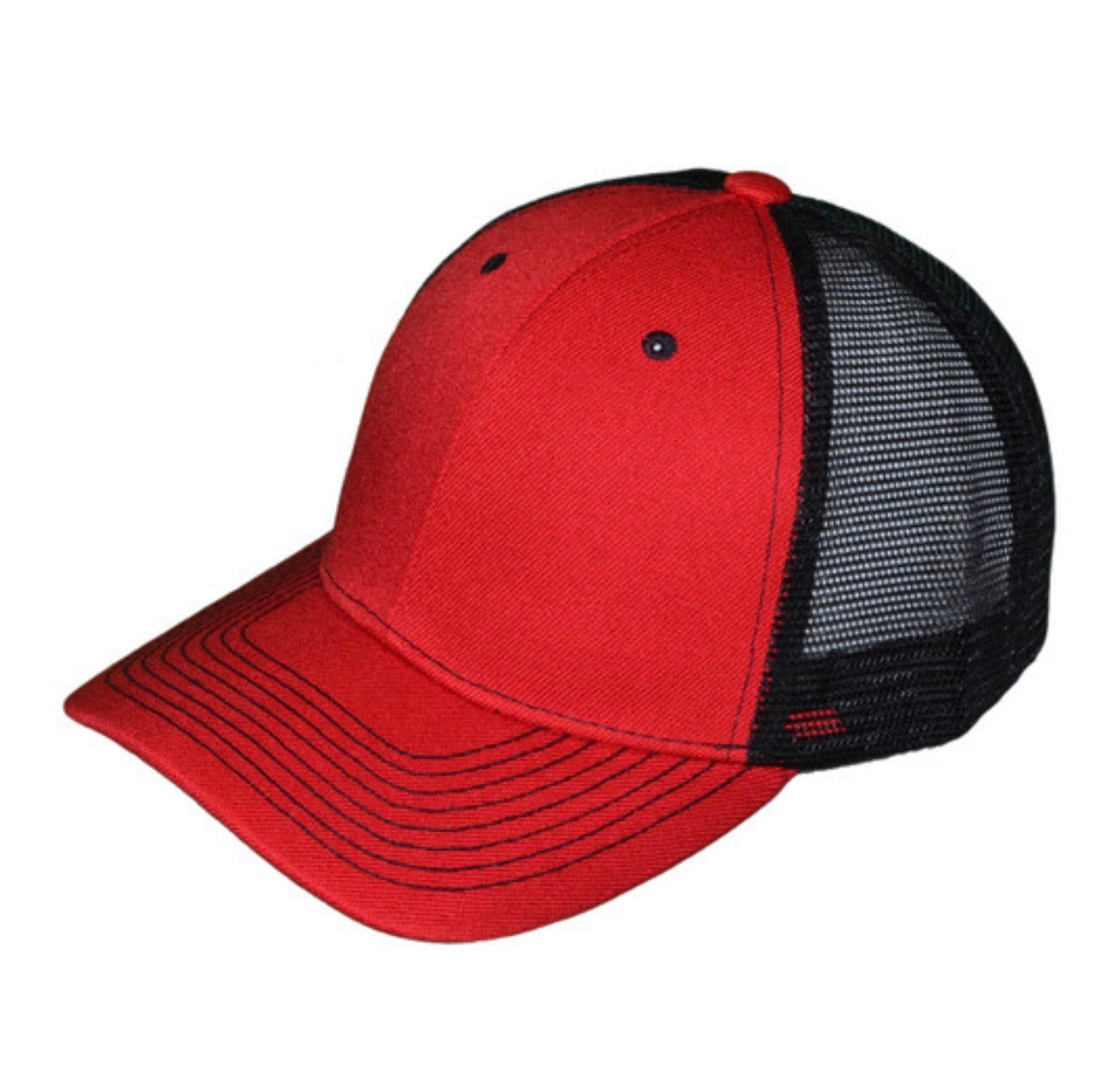 Red/Black Structured Trucker Hat