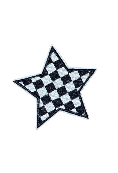 Checkered Star Patch 14q