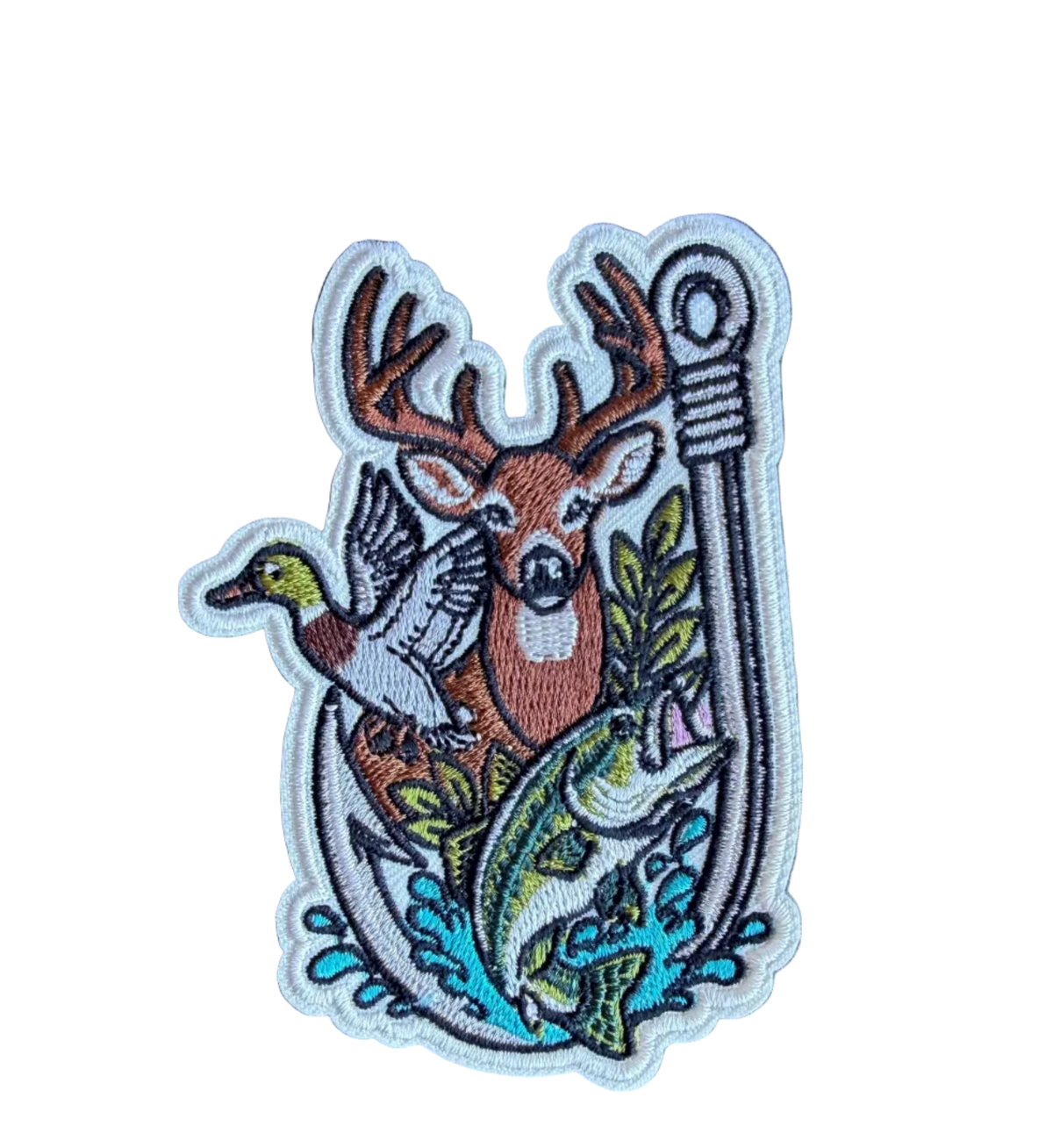 Hunting Fish Hook Patch