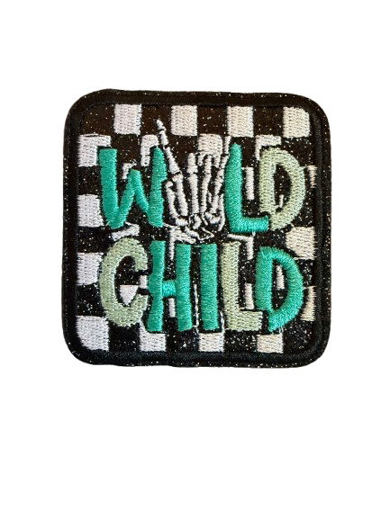 Checkered Wild Child Patch