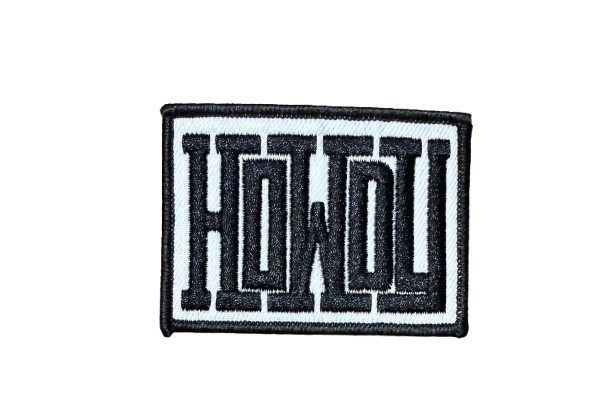Howdy Black and White Patch 14e