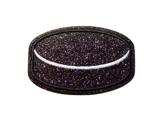 Glitter Hockey Puck Patch 6e