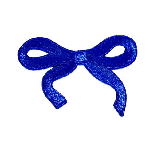 Royal Blue Dainty Bow Patch