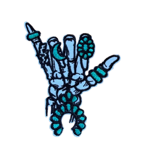 Hang Ten Skull turquoise Patch 8r