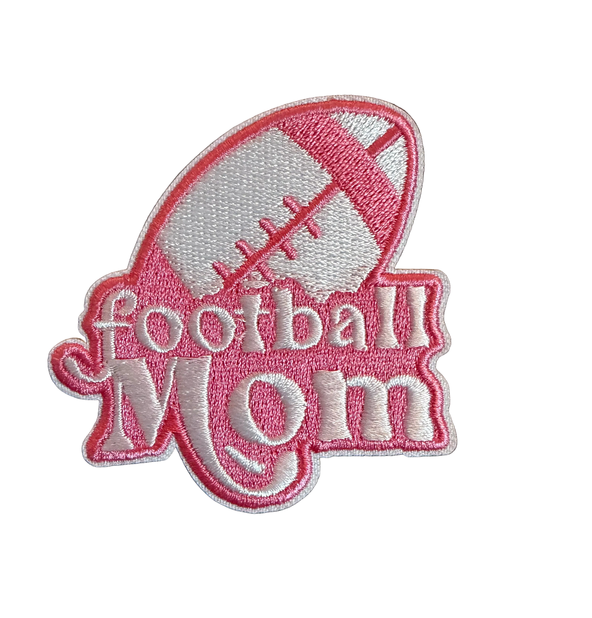Pink Football Mom Patch