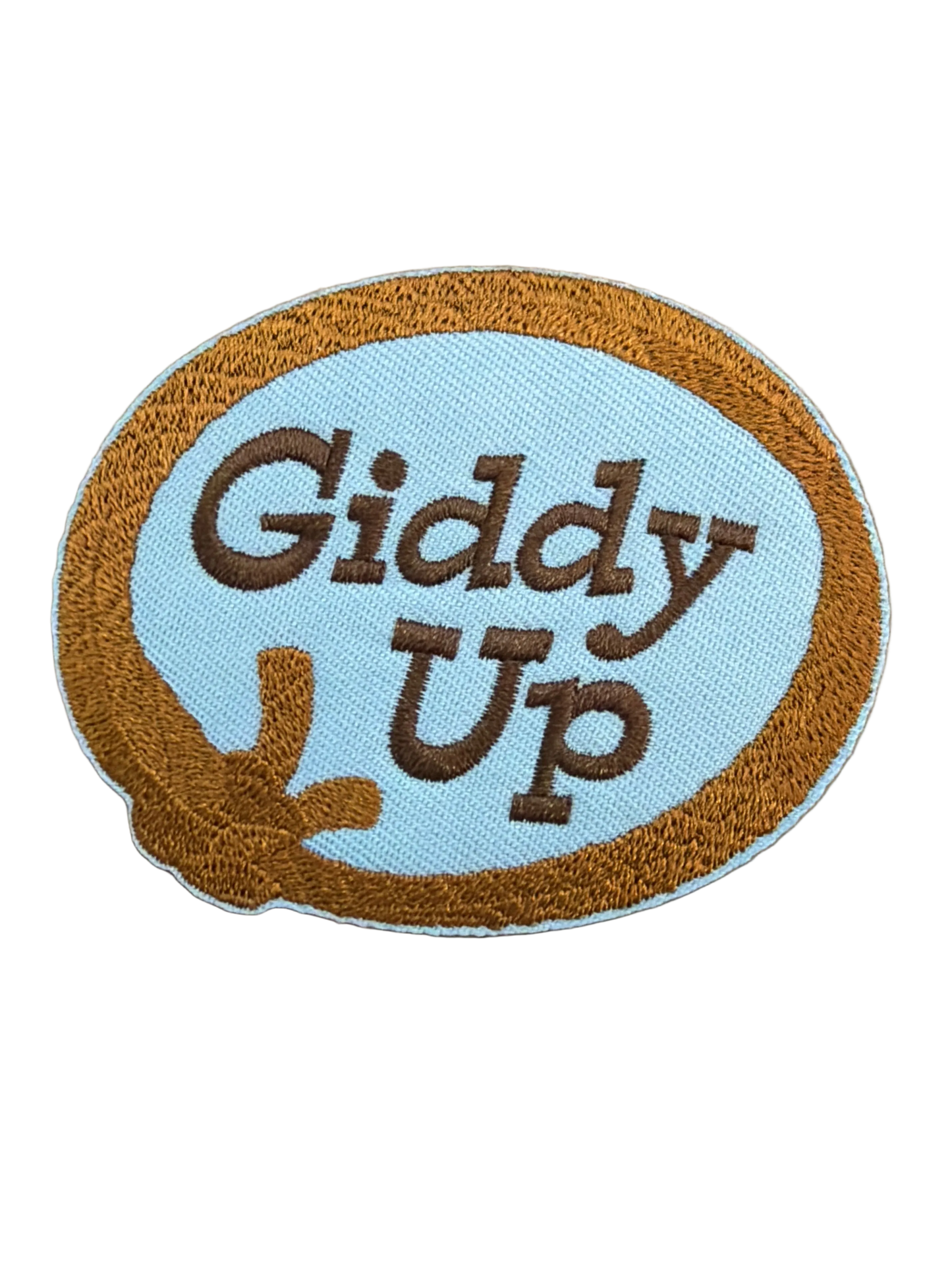 Giddy Up oval patch