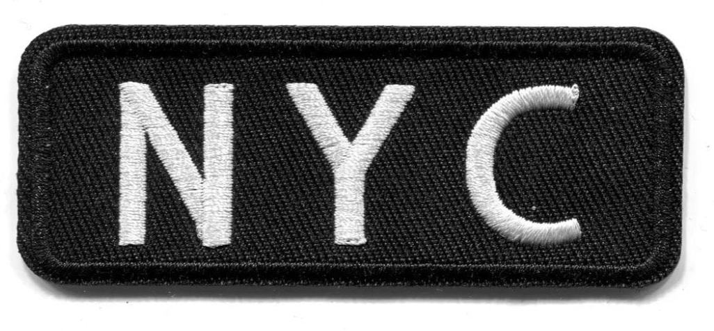 NYC Patch Iron On Ready Patch Embroidered Filler Patch Hat Bar Taxi NYC City Big Apple