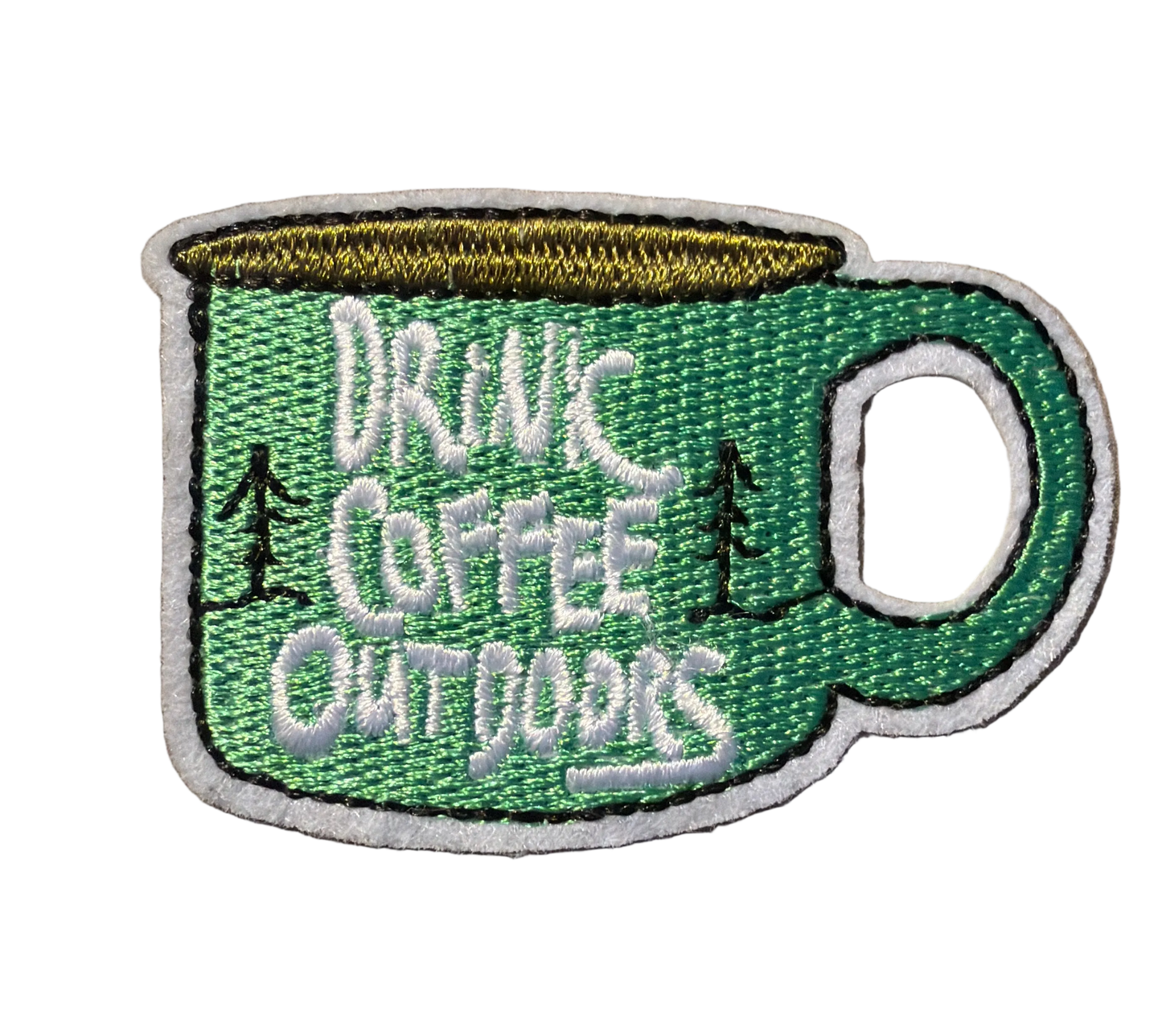 Drink Coffee Outdoors Small Patch 17s