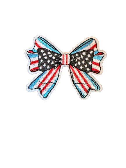 USA Bow Light Blue Patch