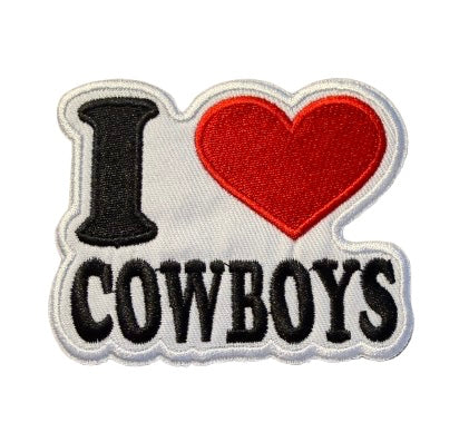 I Love Cowboys Patch 15d