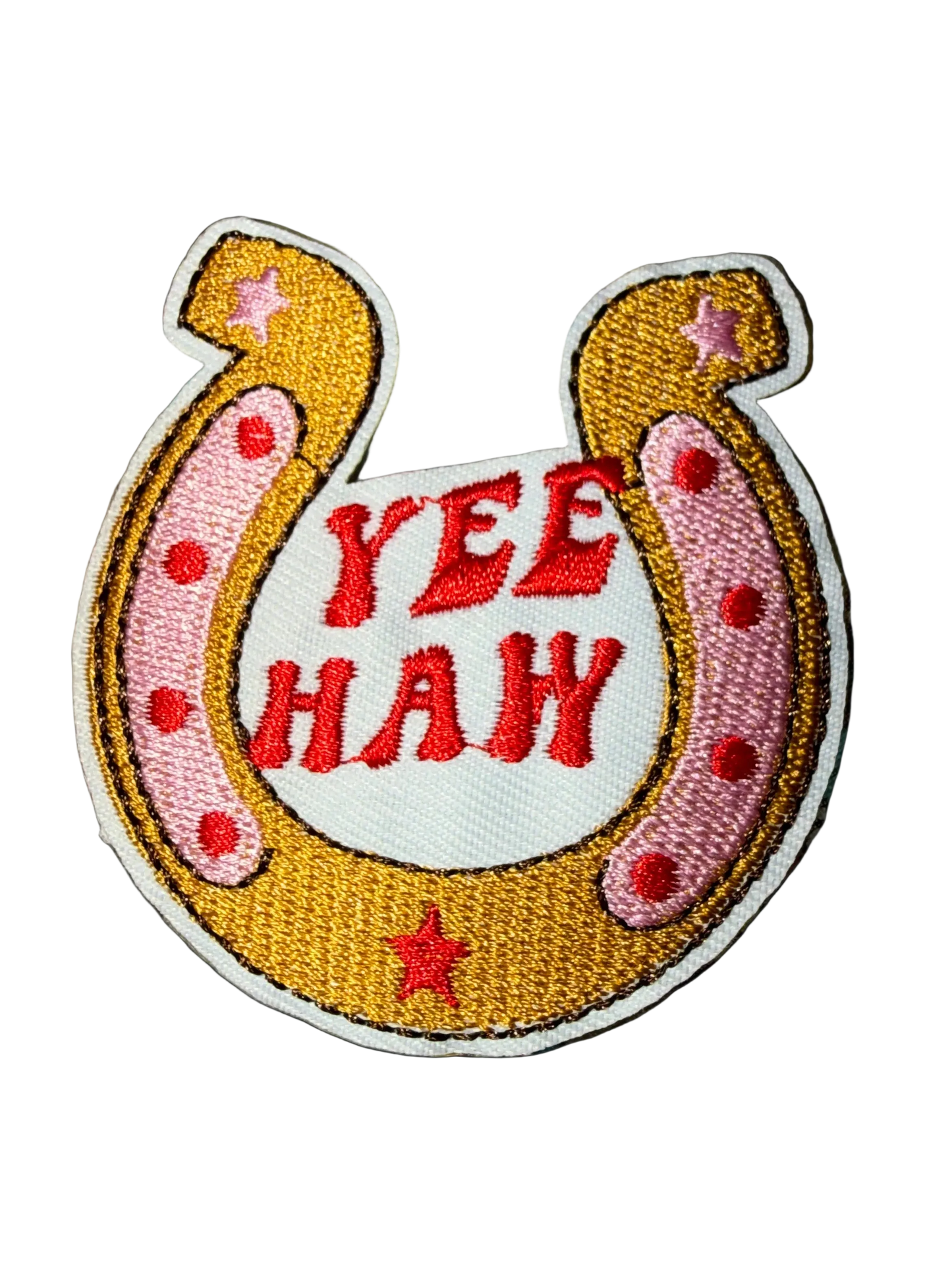 Yee Haw Horseshoe Patch