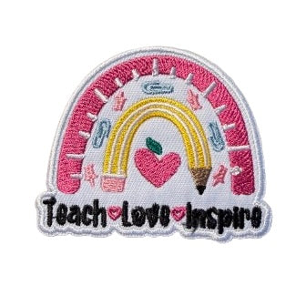 Teach Love Inspire Rainbow Patch 15b