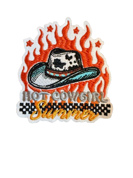 Hot Cowgirl Summer Flame Patch