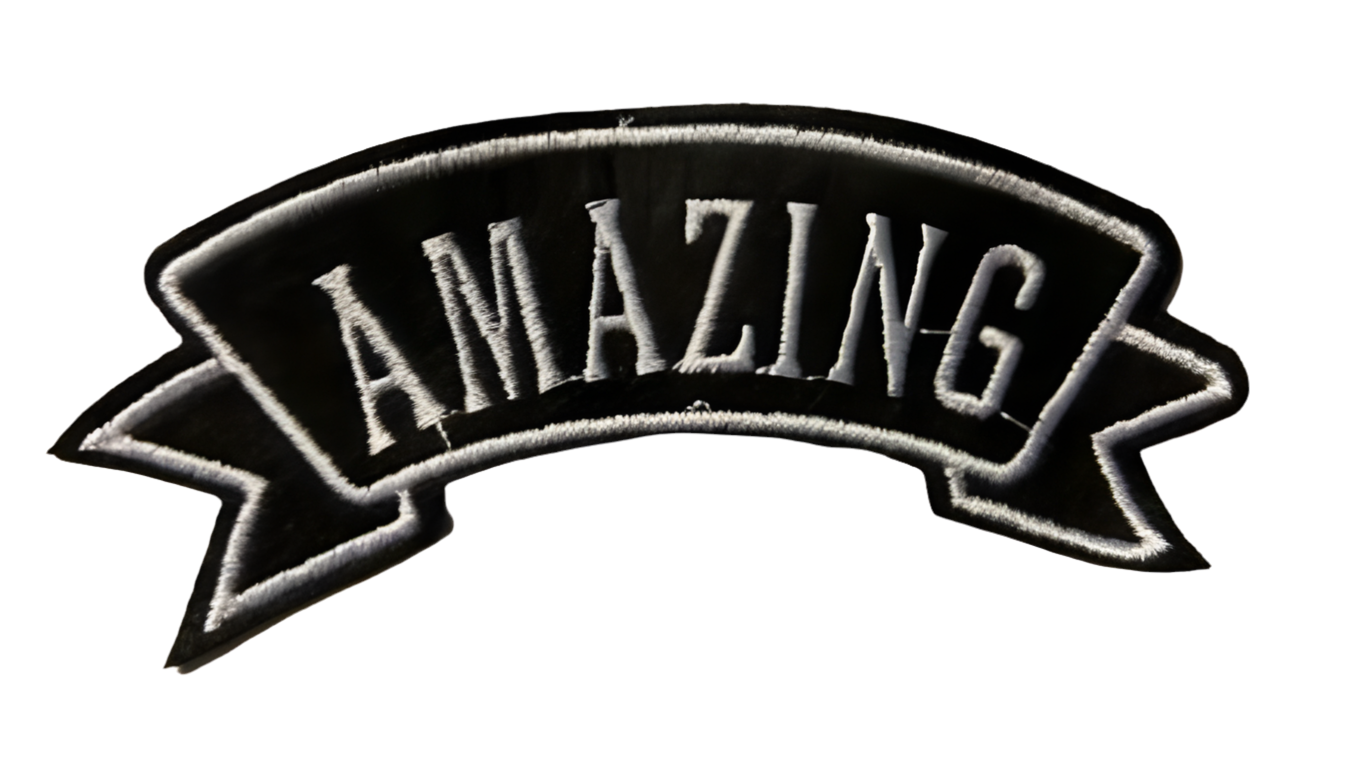Amazing Patch Iron On Ready Patch Embroidered Filler Patch Hat Bar Patch Banner Wonderul Great