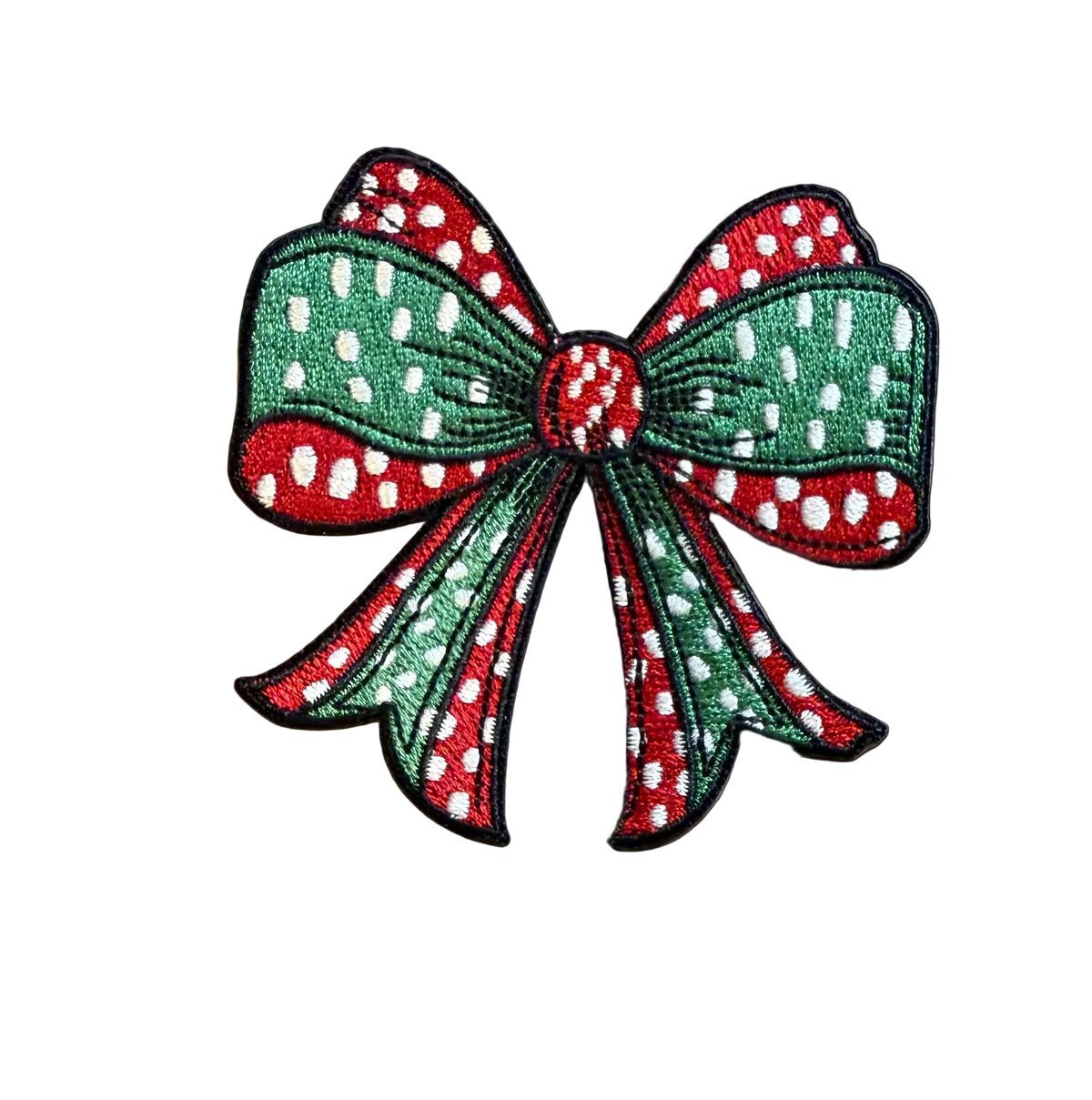 Red & Green Bow Patch