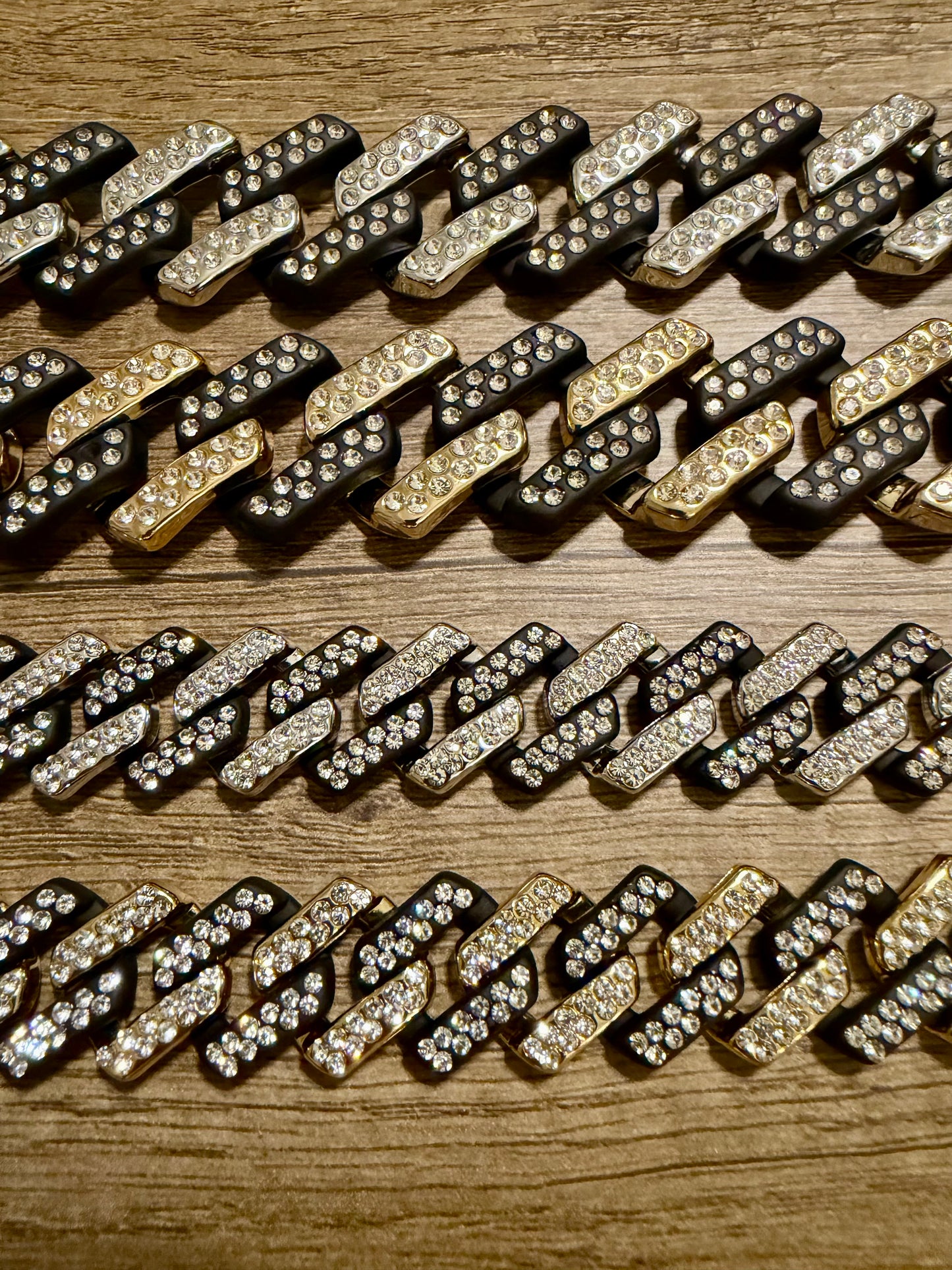 Square Bling Matte Chains