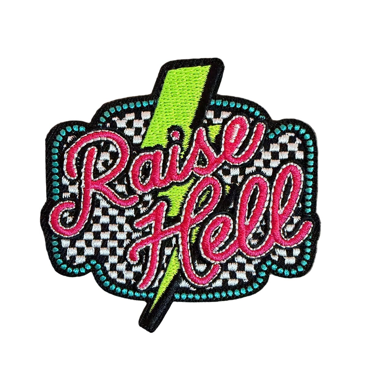 Raise Hell Checkered Patch