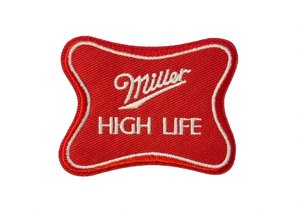MILLER HIGH LIFE Beer Patch Iron On Ready Brand New