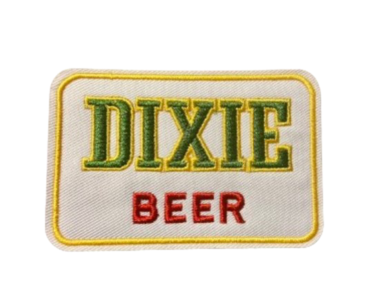 DIXIE Beer Patch Iron On Ready Yellow or Green