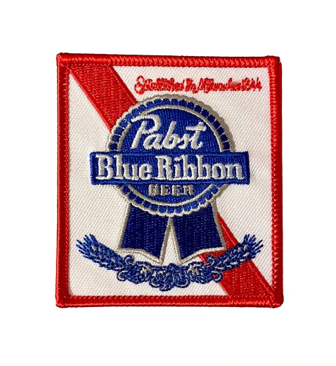PABST PBR Blue Ribbon Beer Patch Iron On Ready