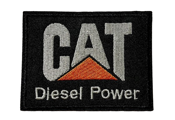 CAT Caterpillar Patch Iron On Patch Diesel Power Ready Brand New - Dozer Diesel Dump Truck Heavy Equipment Black