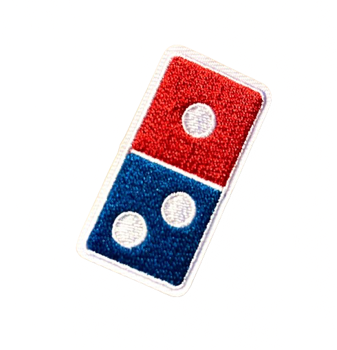 DOMINOS Pizza Patch Iron On Ready Patch Brand New