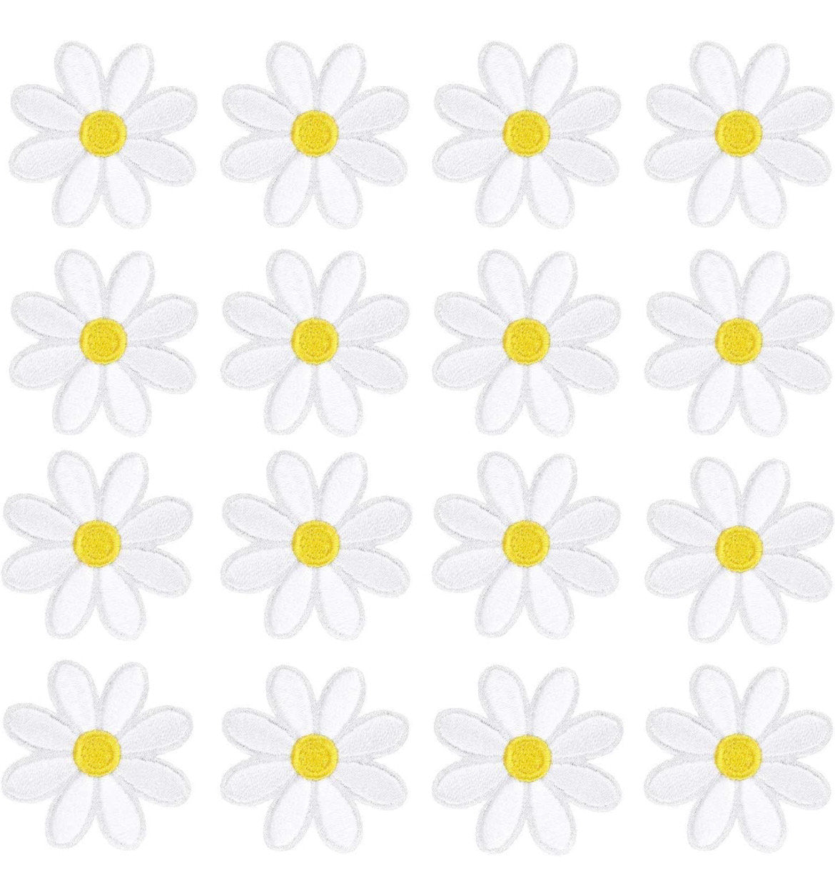 Flower Patches Iron on Ready Set of 30 Daisy Garden Flower Power Brand New Embroidered High Quality! y2k AZ