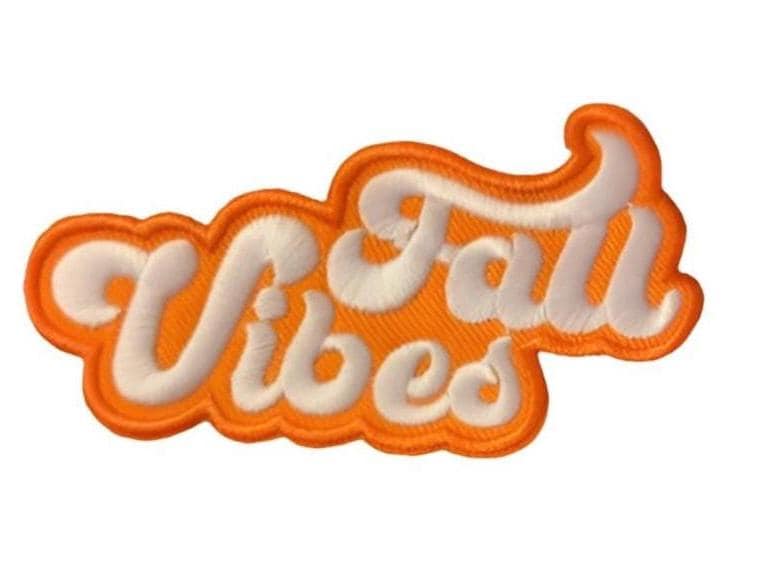Fall Vibes Iron On Patch Embroidered Pumpkin Patch Fall Halloween Hat Bar Filler
