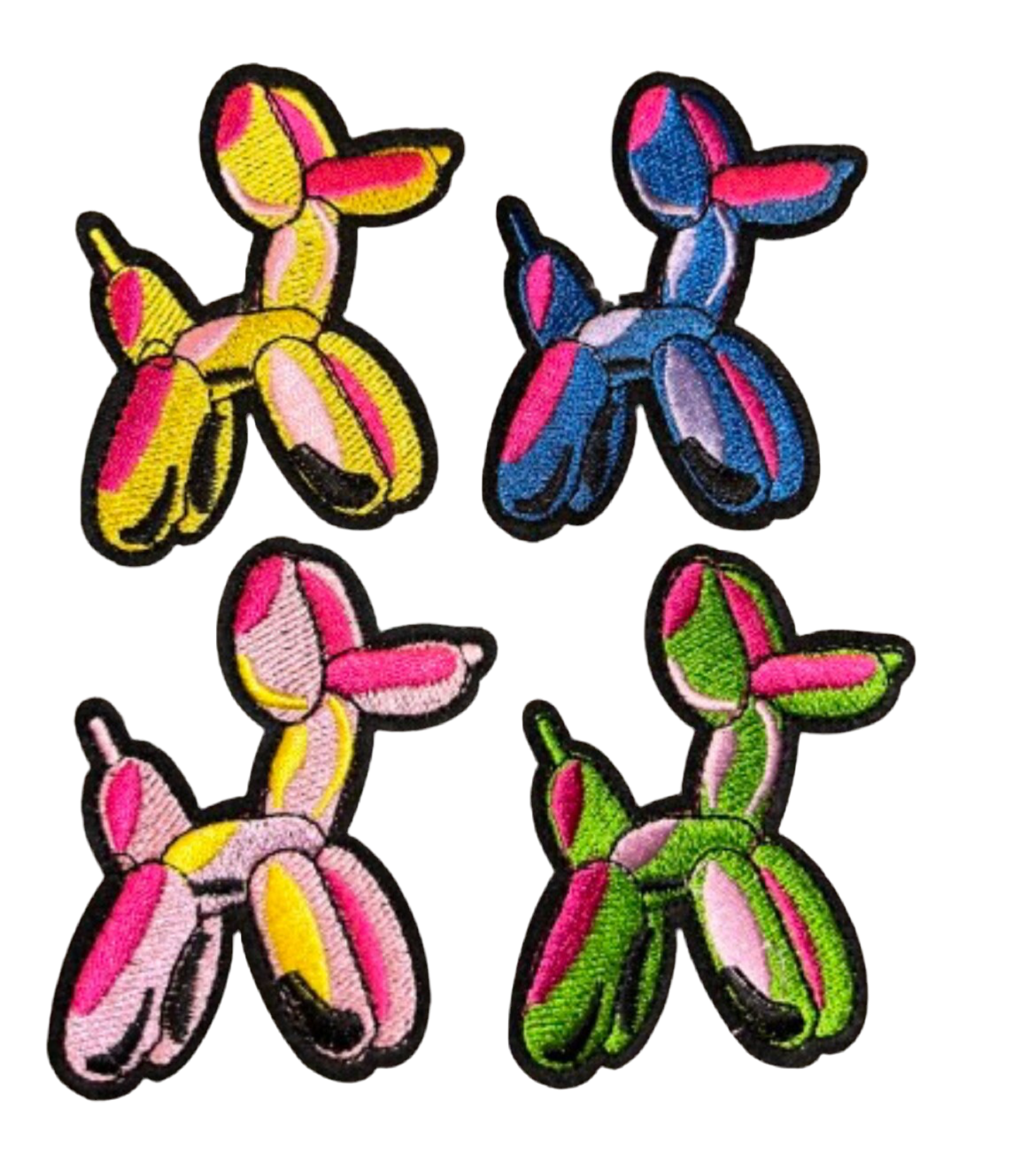 Balloon Dog Patch Iron On Embroidered Patch Hat Bar Filler Patch Blow Up Balloons Pick Your Color